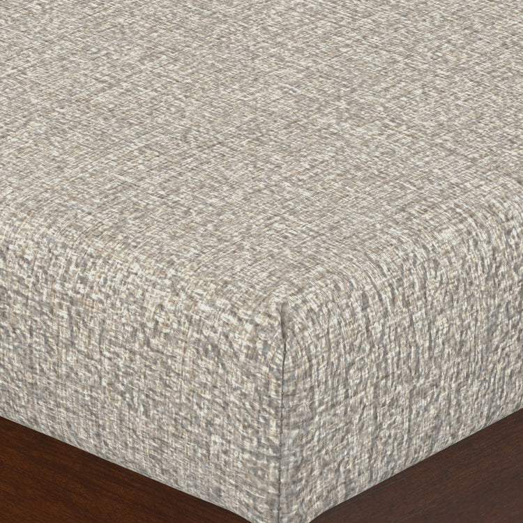 Platinum Tweed Style Fabric | Chanelle Ottoman Bench in Tweed