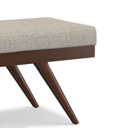 Platinum Tweed Style Fabric | Chanelle Ottoman Bench in Tweed