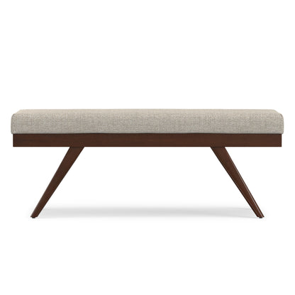 Platinum Tweed Style Fabric | Chanelle Ottoman Bench in Tweed