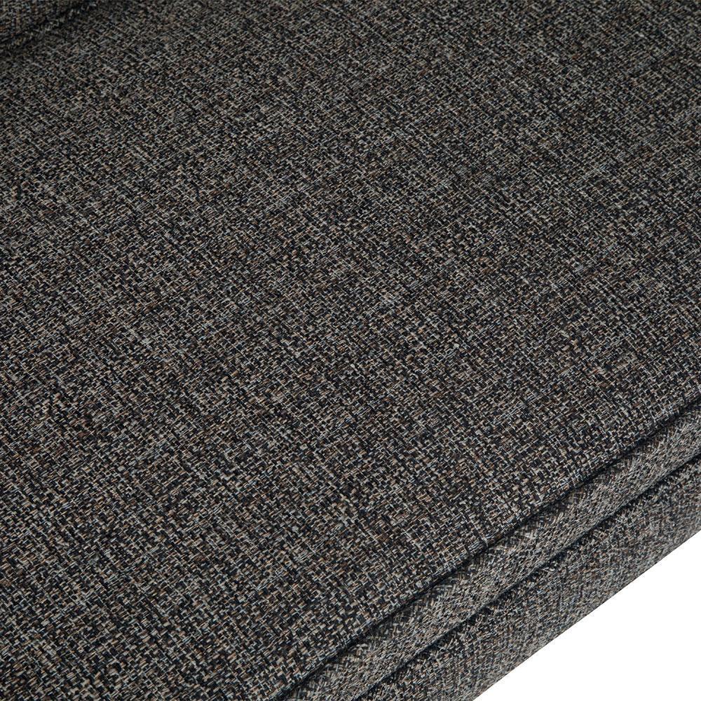 Ebony Tweed Style Fabric | Parris Upholstered Bench