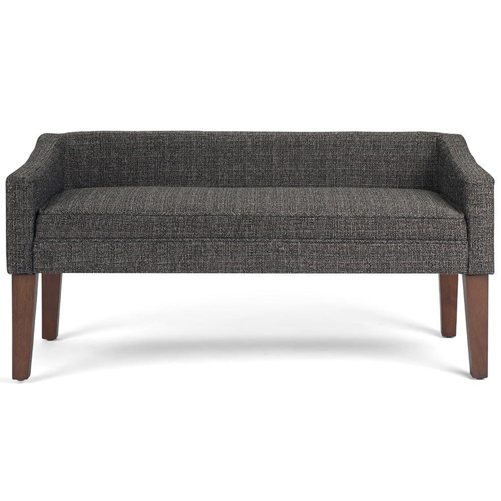 Ebony Tweed Style Fabric | Parris Upholstered Bench