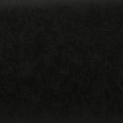 Midnight Black Vegan Leather | Gabbie Rectangular Storage Ottoman in Vegan Leather