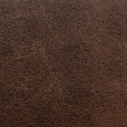 Distressed Chestnut Brown Distressed Vegan Leather | Gabbie Square Coffee Table Storage Ottoman