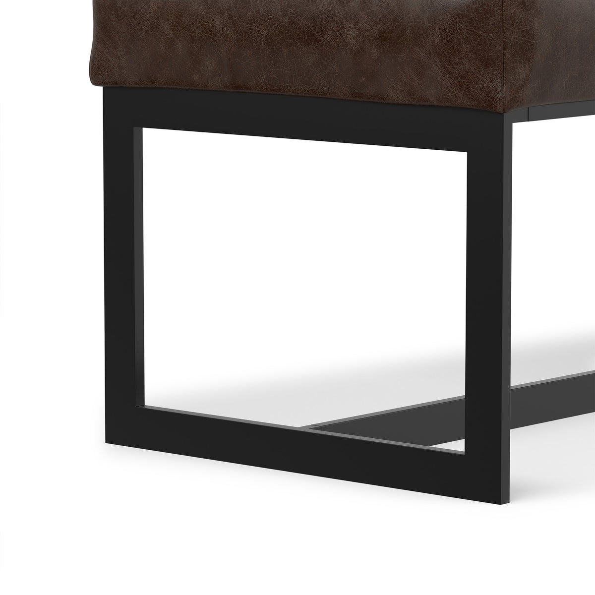 Penelope Leather Ottoman Bench