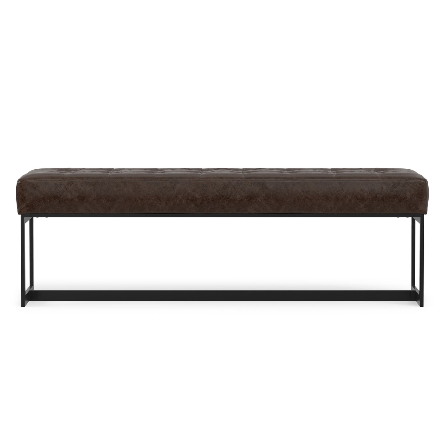Penelope Leather Ottoman Bench