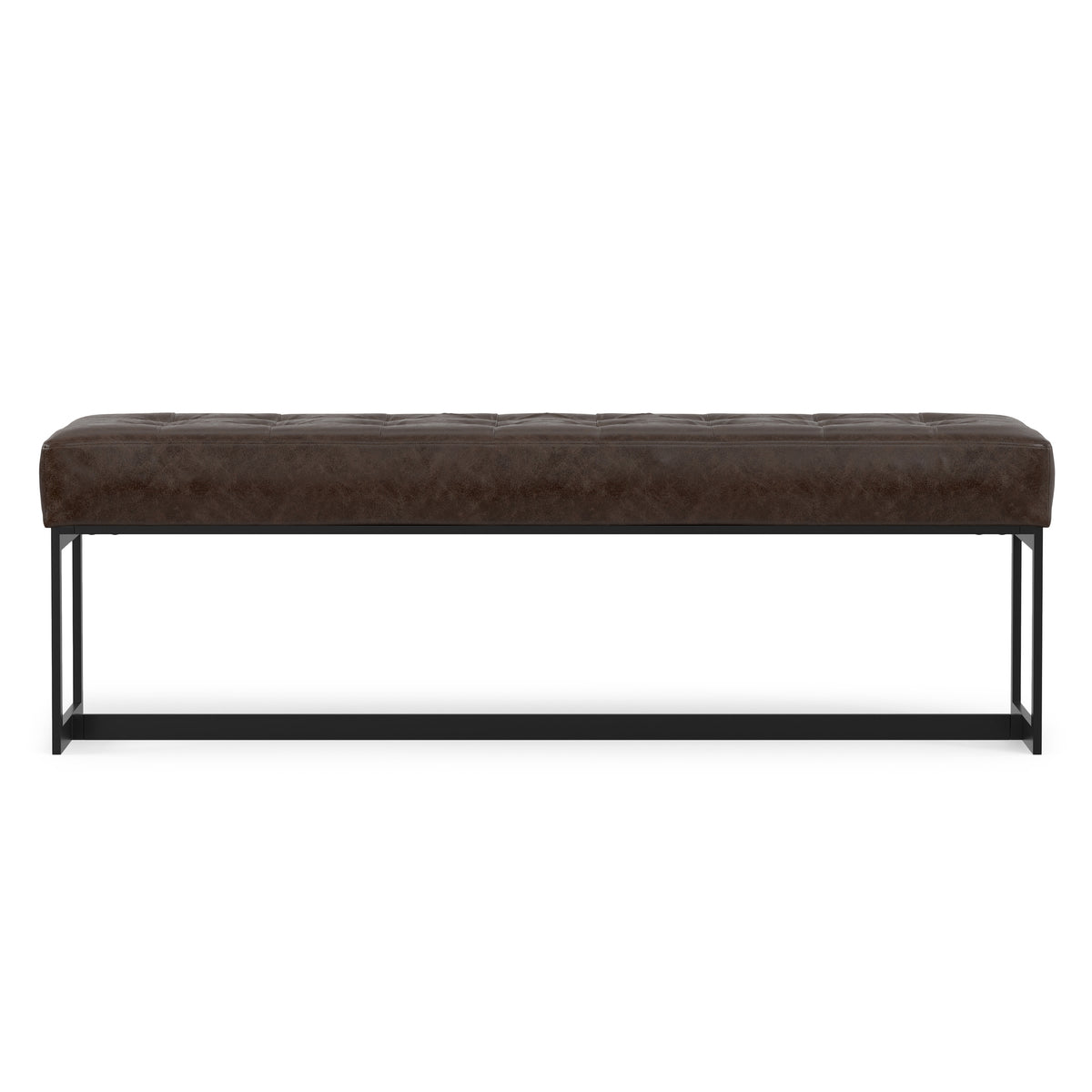 Penelope Leather Ottoman Bench