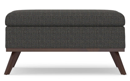 Ebony Tweed Style Fabric | Owen Coffee Table Ottoman with Storage