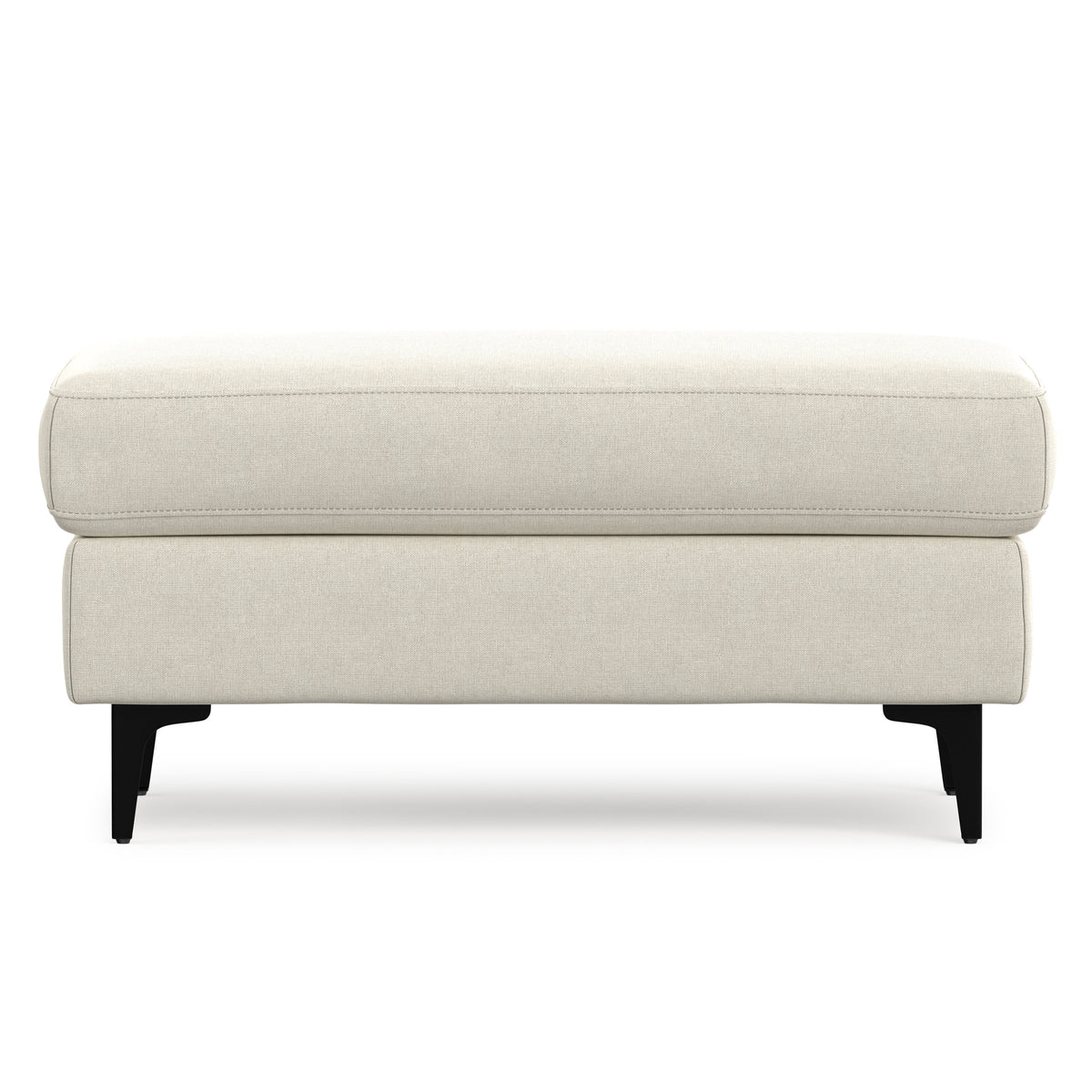 Cream | Ava Mid Century Ottoman