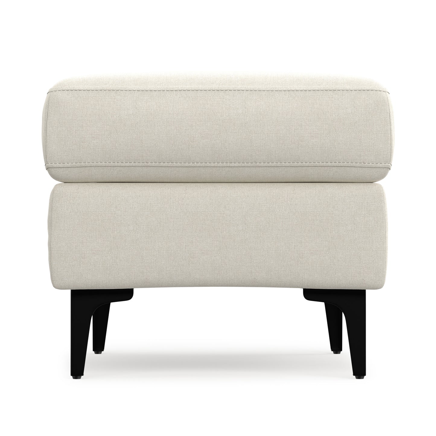 Cream | Ava Mid Century Ottoman