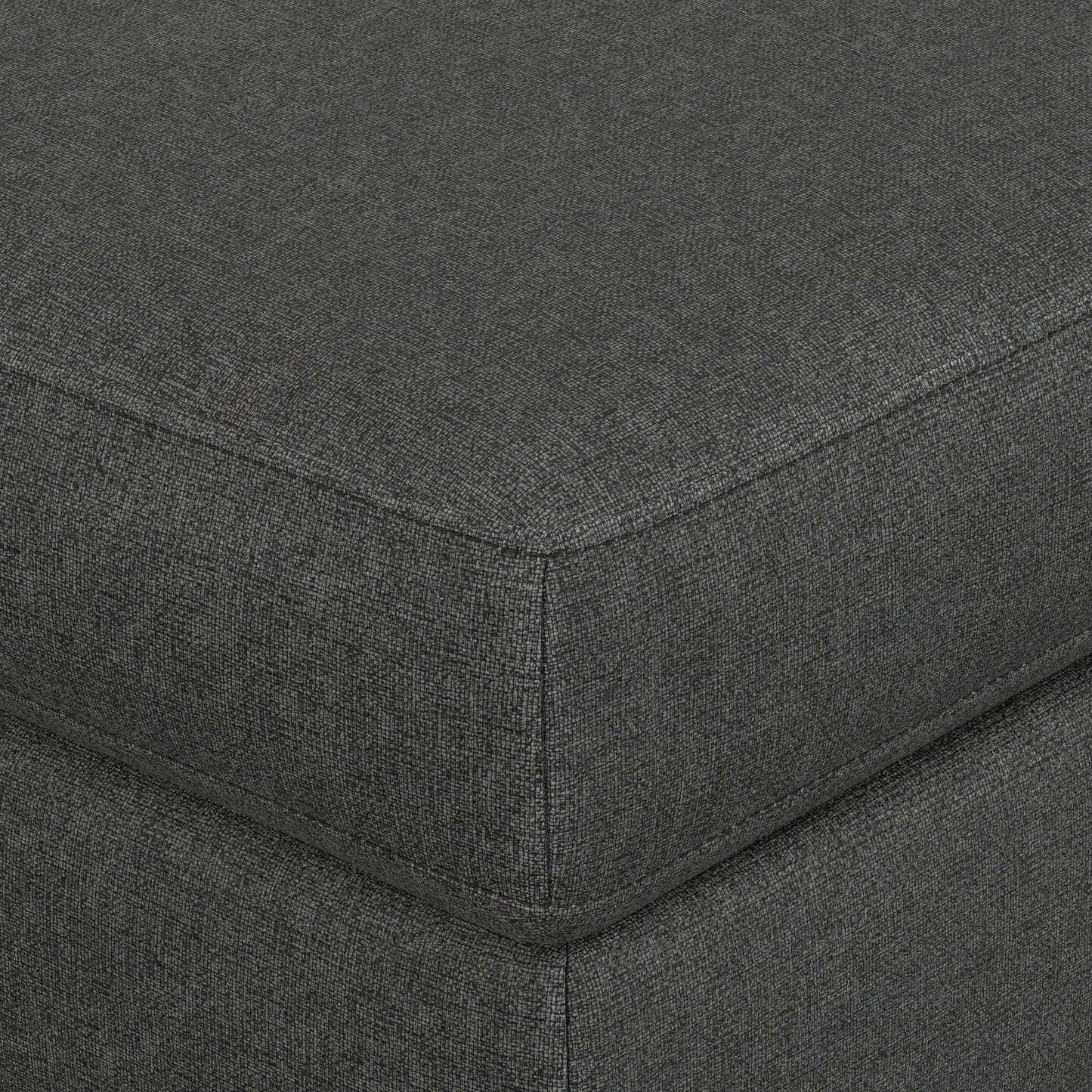 Pebble Grey | Ava Mid Century Ottoman