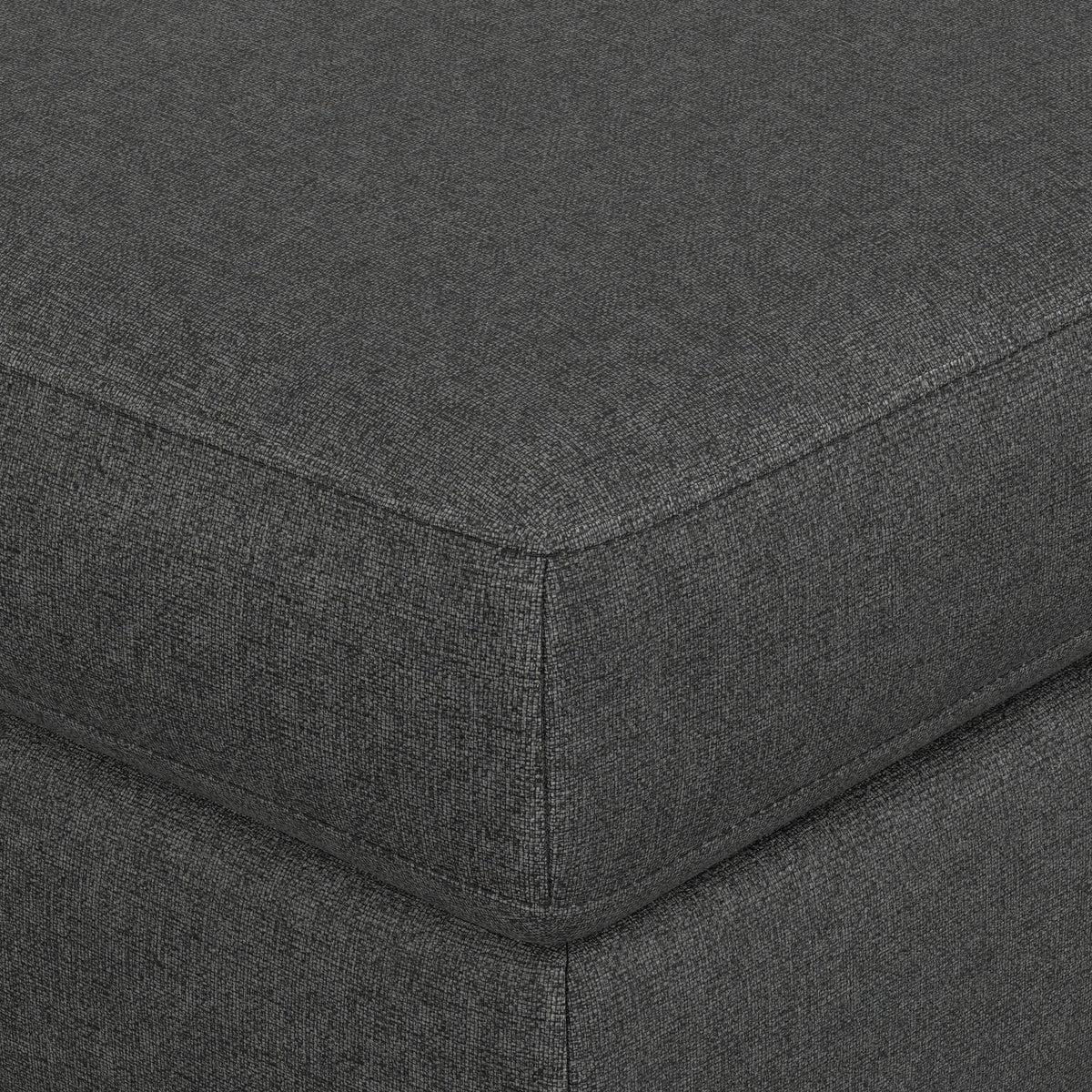 Pebble Grey | Ava Mid Century Ottoman