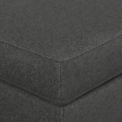 Pebble Grey | Ava Mid Century Ottoman