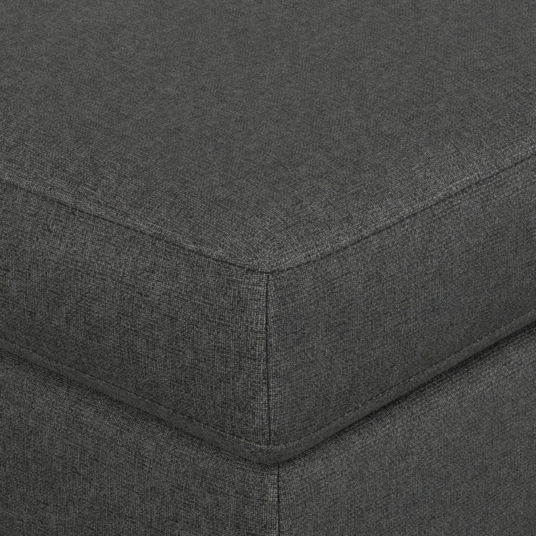 Pebble Grey | Ava Mid Century Ottoman