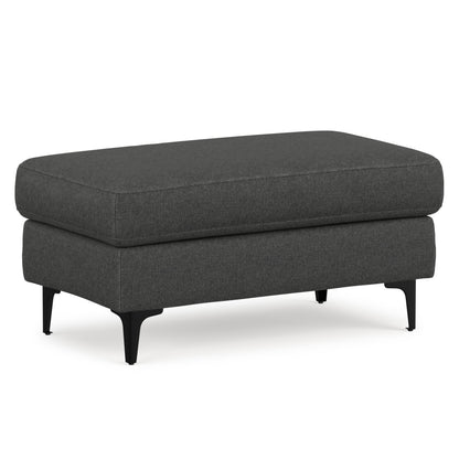 Pebble Grey | Ava Mid Century Ottoman