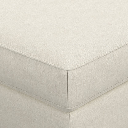 Cream | Ava Mid Century Ottoman Bench