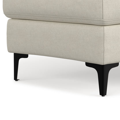 Cream | Ava Mid Century Ottoman Bench