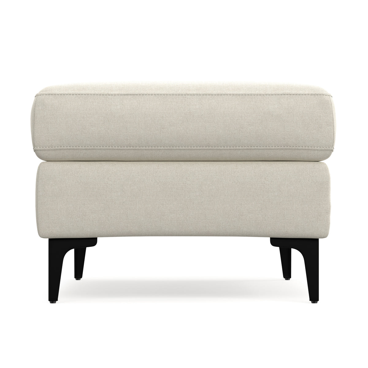 Cream | Ava Mid Century Ottoman Bench