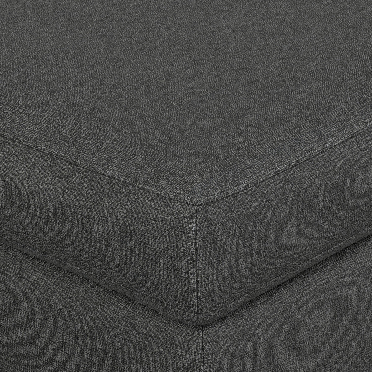 Pebble Grey | Ava Mid Century Ottoman Bench
