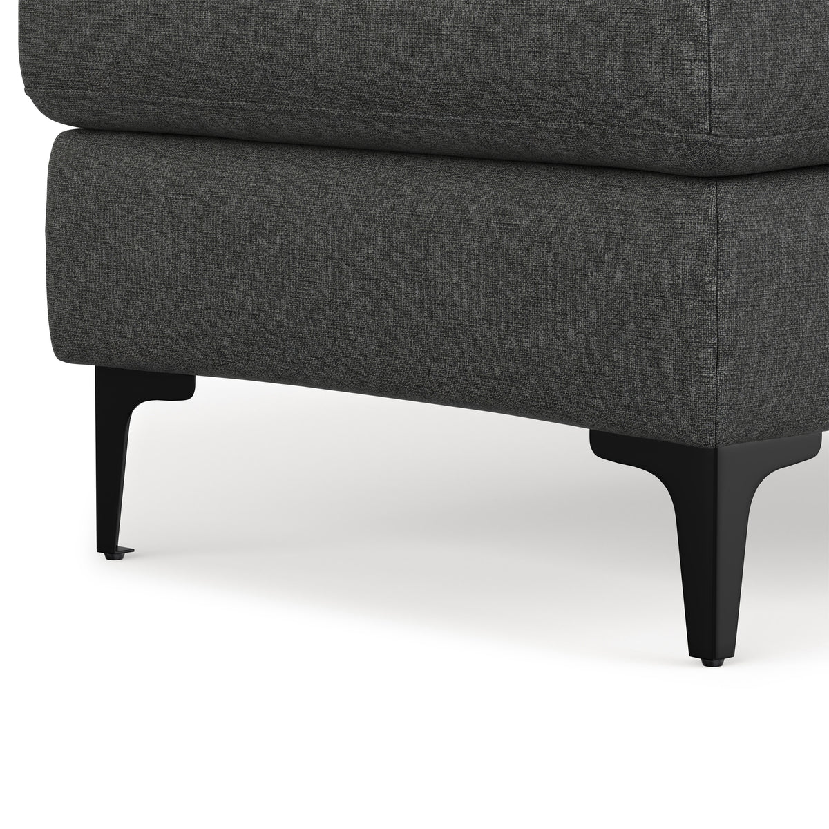 Pebble Grey | Ava Mid Century Ottoman Bench