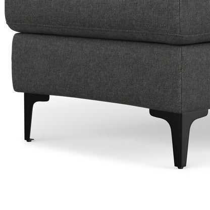 Pebble Grey | Ava Mid Century Ottoman Bench