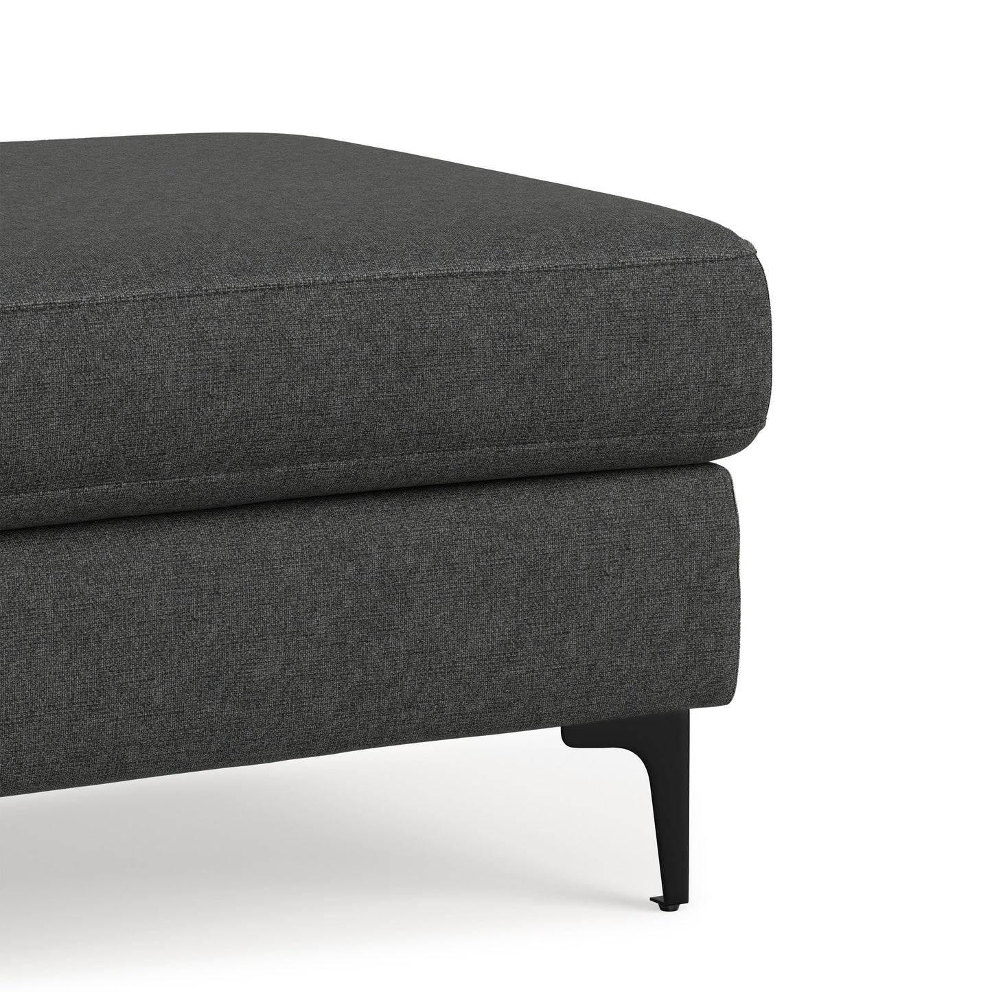 Pebble Grey | Ava Mid Century Ottoman Bench