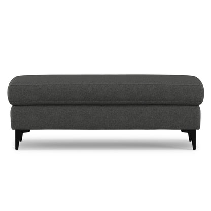 Pebble Grey | Ava Mid Century Ottoman Bench