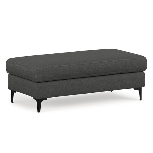 Pebble Grey | Ava Mid Century Ottoman Bench