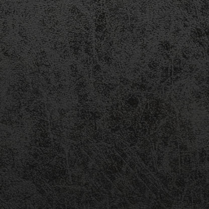 Distressed Black Distressed Vegan Leather | Carlson Ottoman Bench in Distressed Vegan Leather