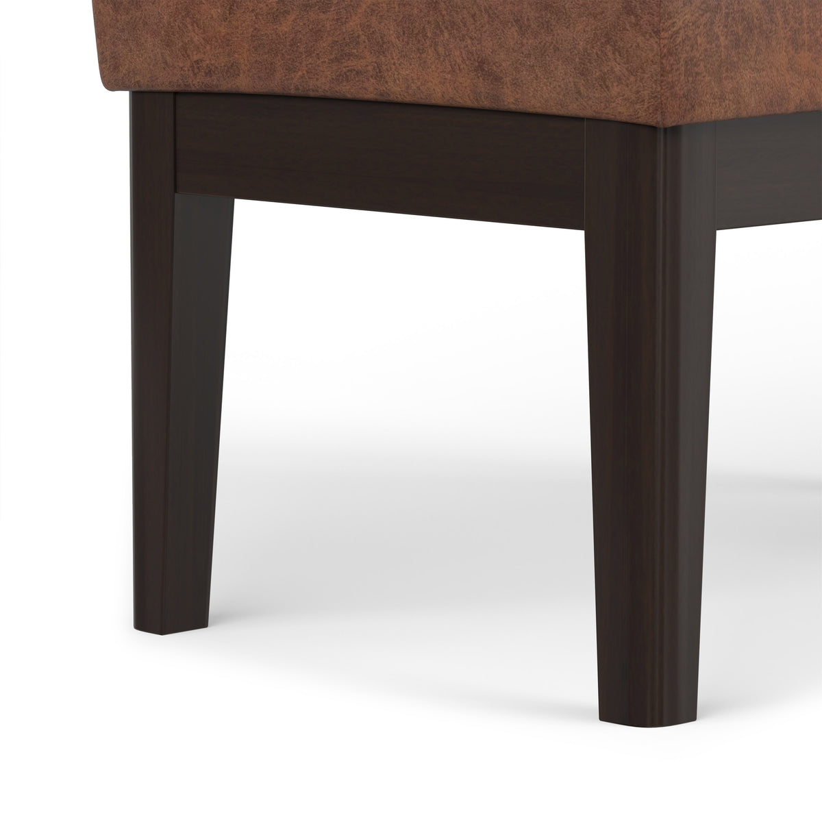 Distressed Saddle Brown | Carlson Small Ottoman Bench