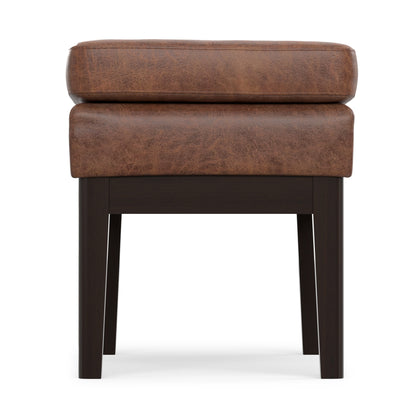 Distressed Saddle Brown | Carlson Small Ottoman Bench