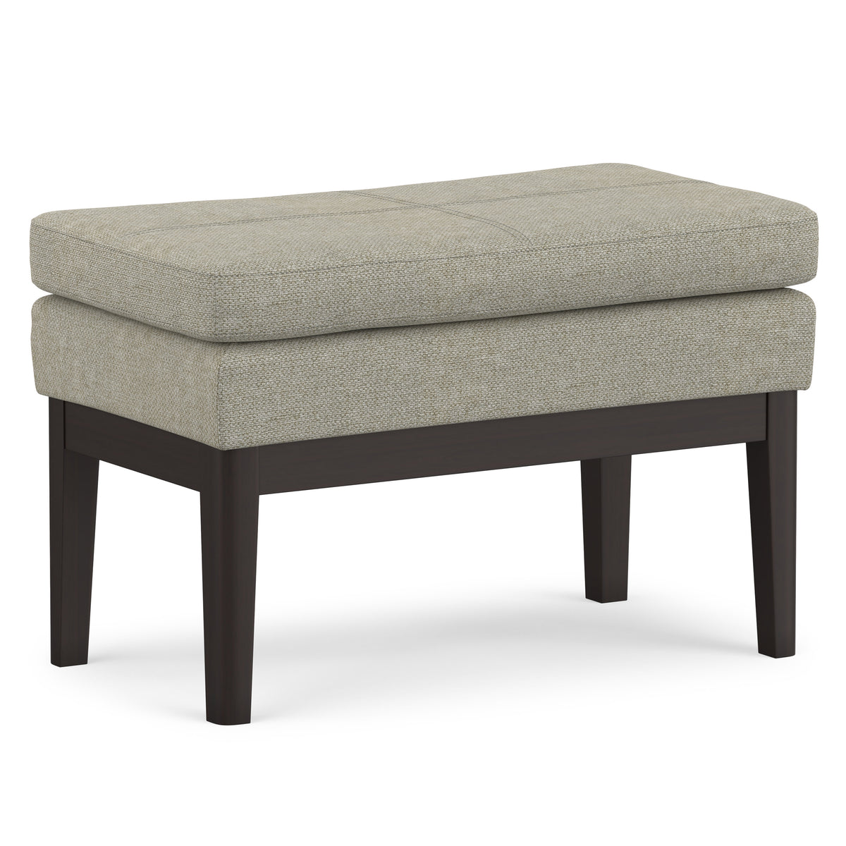 Light Grey | Carlson Small Ottoman Bench