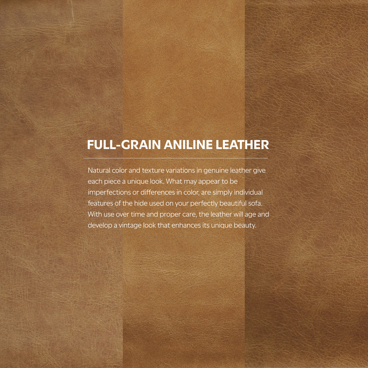 Sienna Genuine Top Grain Leather | Morrison Ottoman in Genuine Top Grain Leather