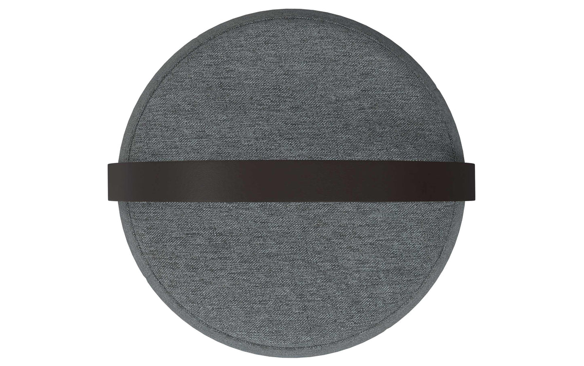 Grey Linen Style Fabric | Ramsay Footstool