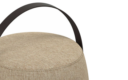 Taupe Linen Style Fabric | Ramsay Footstool