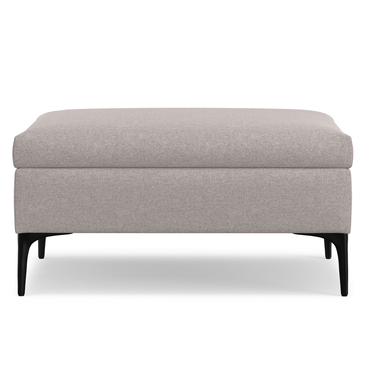 Cloud Grey Linen Style Fabric | Rebecca Coffee Table Storage Ottoman with Lift Up Lid in Linen