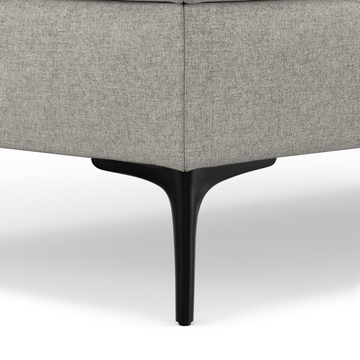 Cloud Grey Linen Style Fabric | Rebecca Large Coffee Table Storage Ottoman with Lift up Lid in Linen