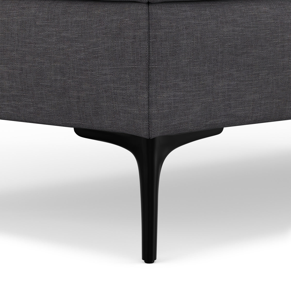 Slate Grey Linen Style Fabric | Rebecca Large Coffee Table Storage Ottoman with Lift up Lid in Linen