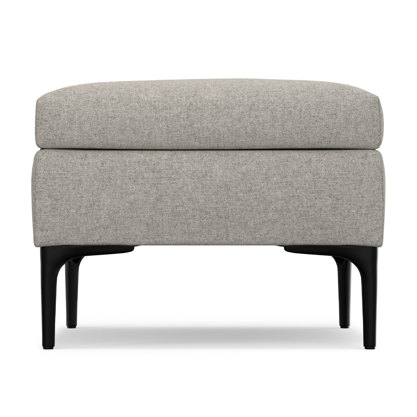 Cloud Grey Linen Style Fabric | Rebecca Rectangular Coffee Table Storage Ottoman with Lift Up Lid in Linen Style Fabric