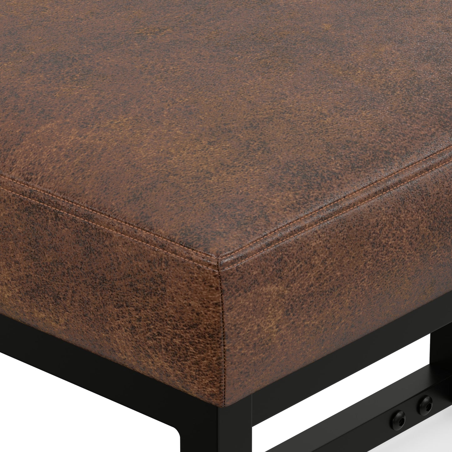 Distressed Chestnut Brown | Reynolds Small Bench