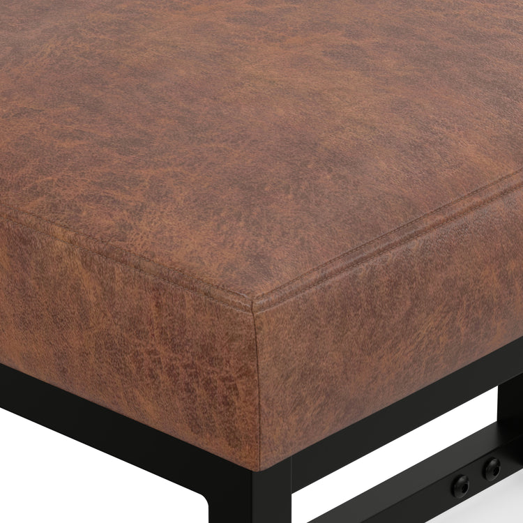 Distressed Saddle Brown | Reynolds Small Bench