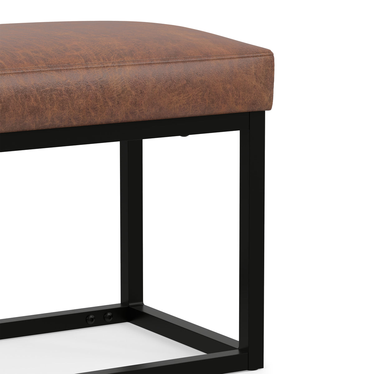 Distressed Saddle Brown | Reynolds Small Bench