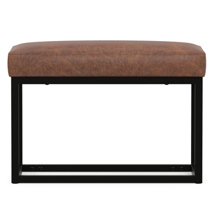 Distressed Saddle Brown | Reynolds Small Bench