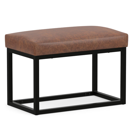 Distressed Saddle Brown | Reynolds Small Bench