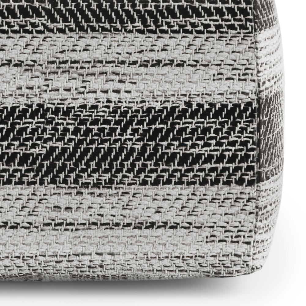 Grey/Natural | Clay Square Pouf