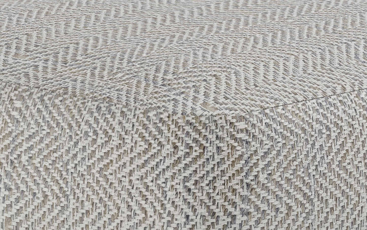 Grey | Nate Patterned Square Pouf