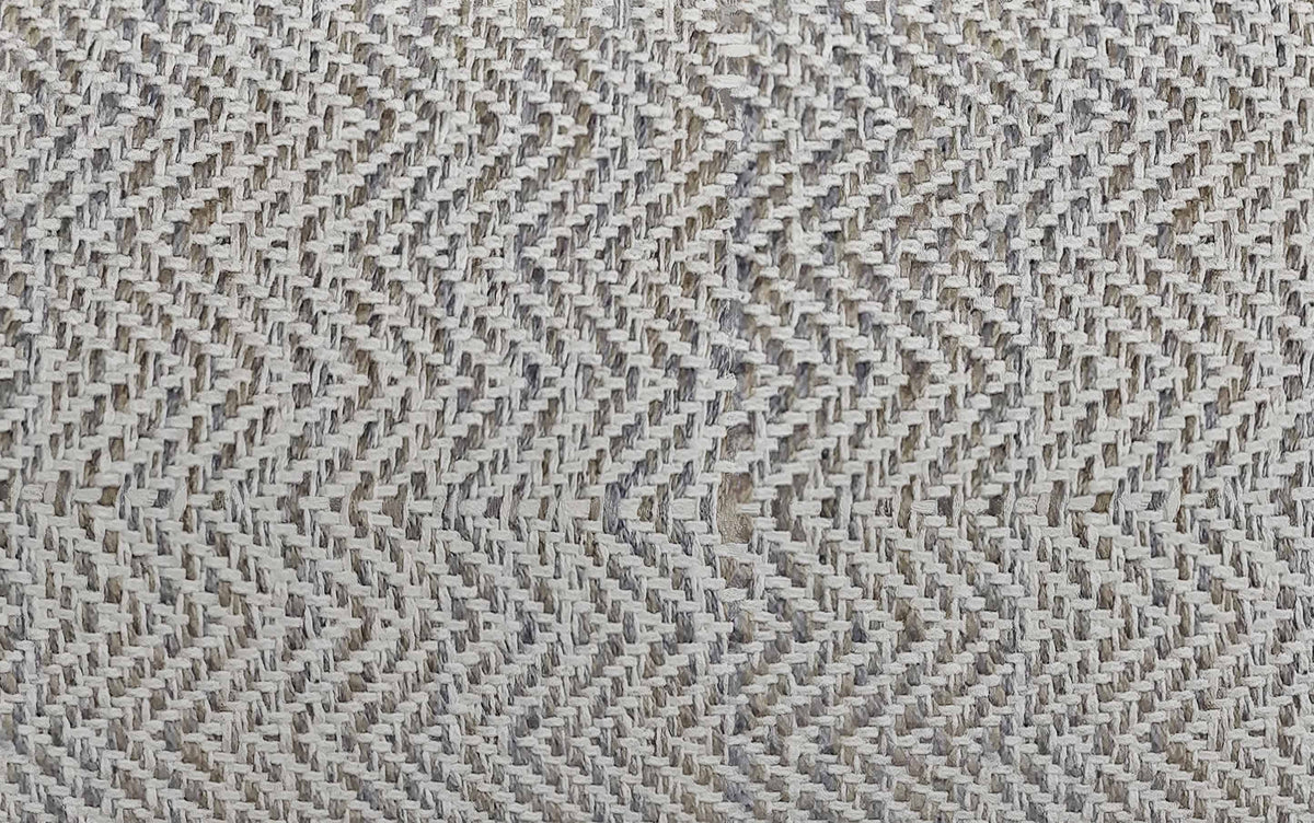 Grey | Nate Patterned Square Pouf