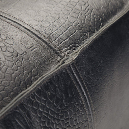 Textured Black | Brody 18 inch Square Pouf