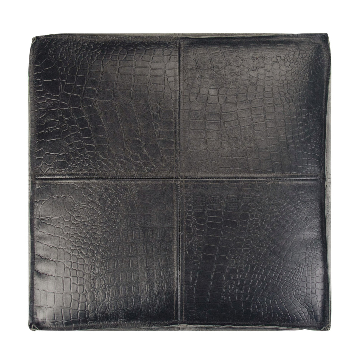 Textured Black | Brody 18 inch Square Pouf
