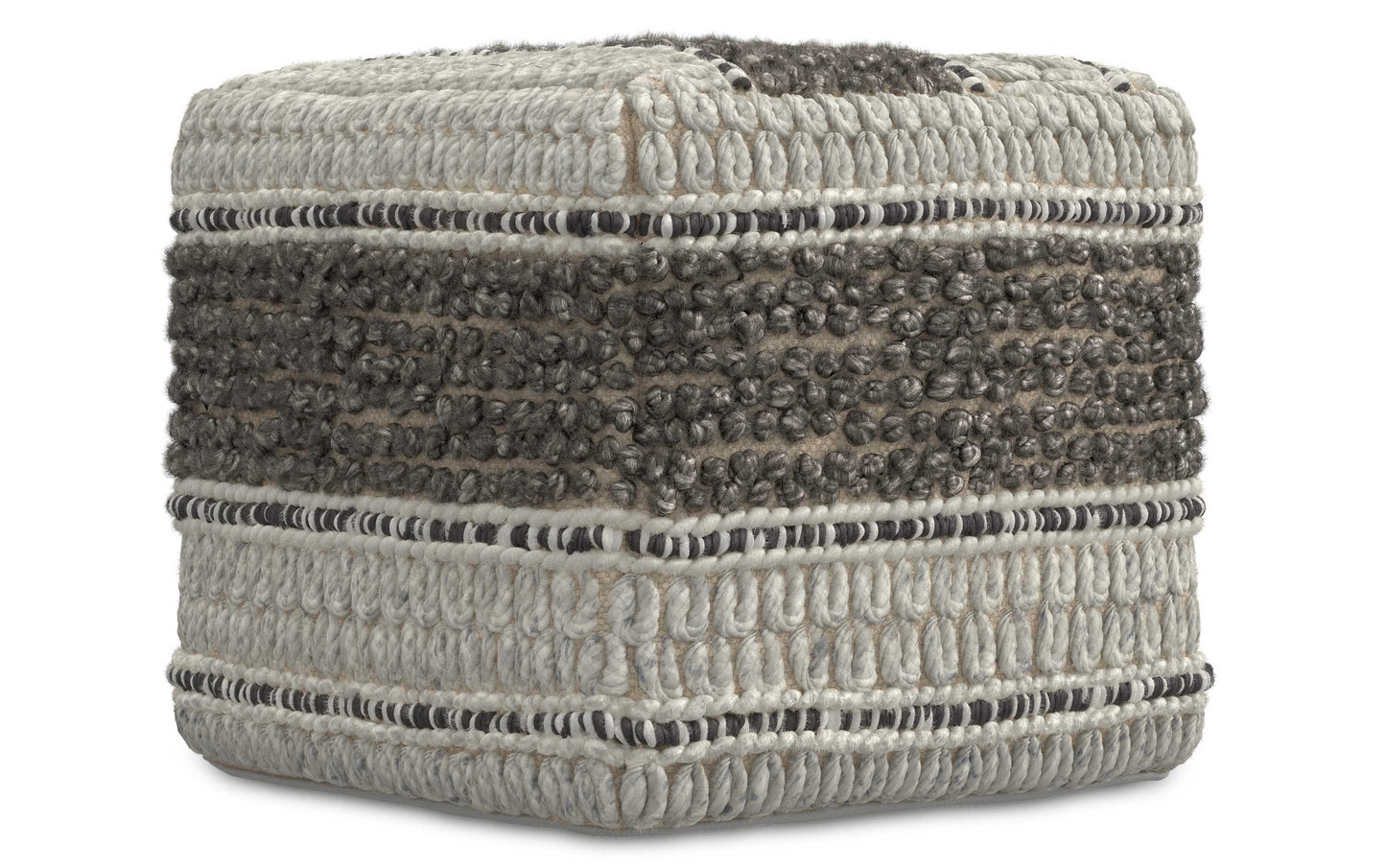 Brown/Natural | Grady Pouf