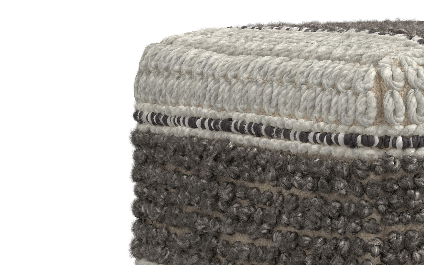 Brown/Natural | Grady Pouf
